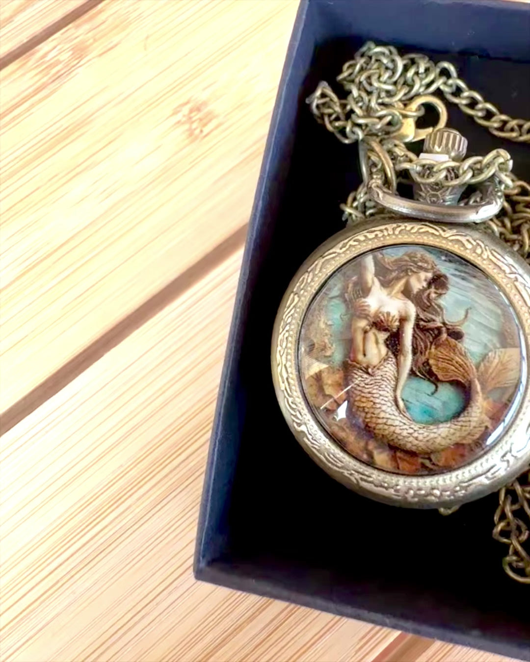 Reloj de Bolsillo "Syrena Tajemnic", posibilidad de personalización con grabado para regalo