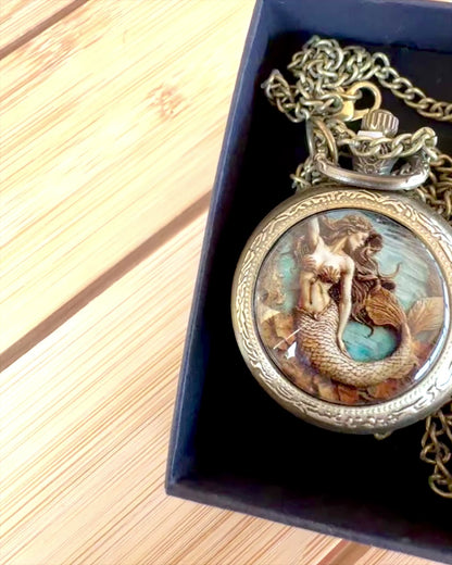 Reloj de Bolsillo "Syrena Tajemnic", posibilidad de personalización con grabado para regalo