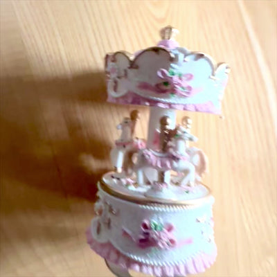 Carrusel Caja de Música Pastel MP-333 con Grabado