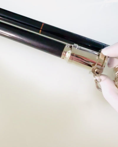 BASTÓN PARA CAMINAR CON MANGO Y FUNCIÓN DE TELESCOPIO – ELEGANTE Y MODERNO, 95 CM - capitán "Navigator's Crest"