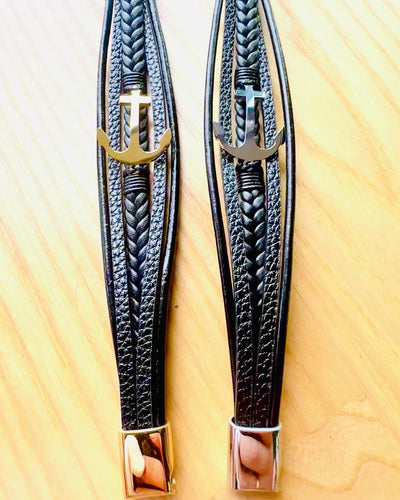 Pulsera masculina Ancla de Elegancia con opción de grabado para regalo