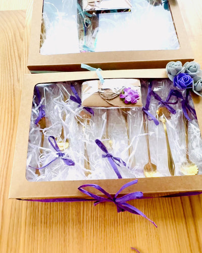 Juego de Cucharitas "Kwiatowa Rapsodia" - personalización con grabado para regalo, 2 variantes a elegir