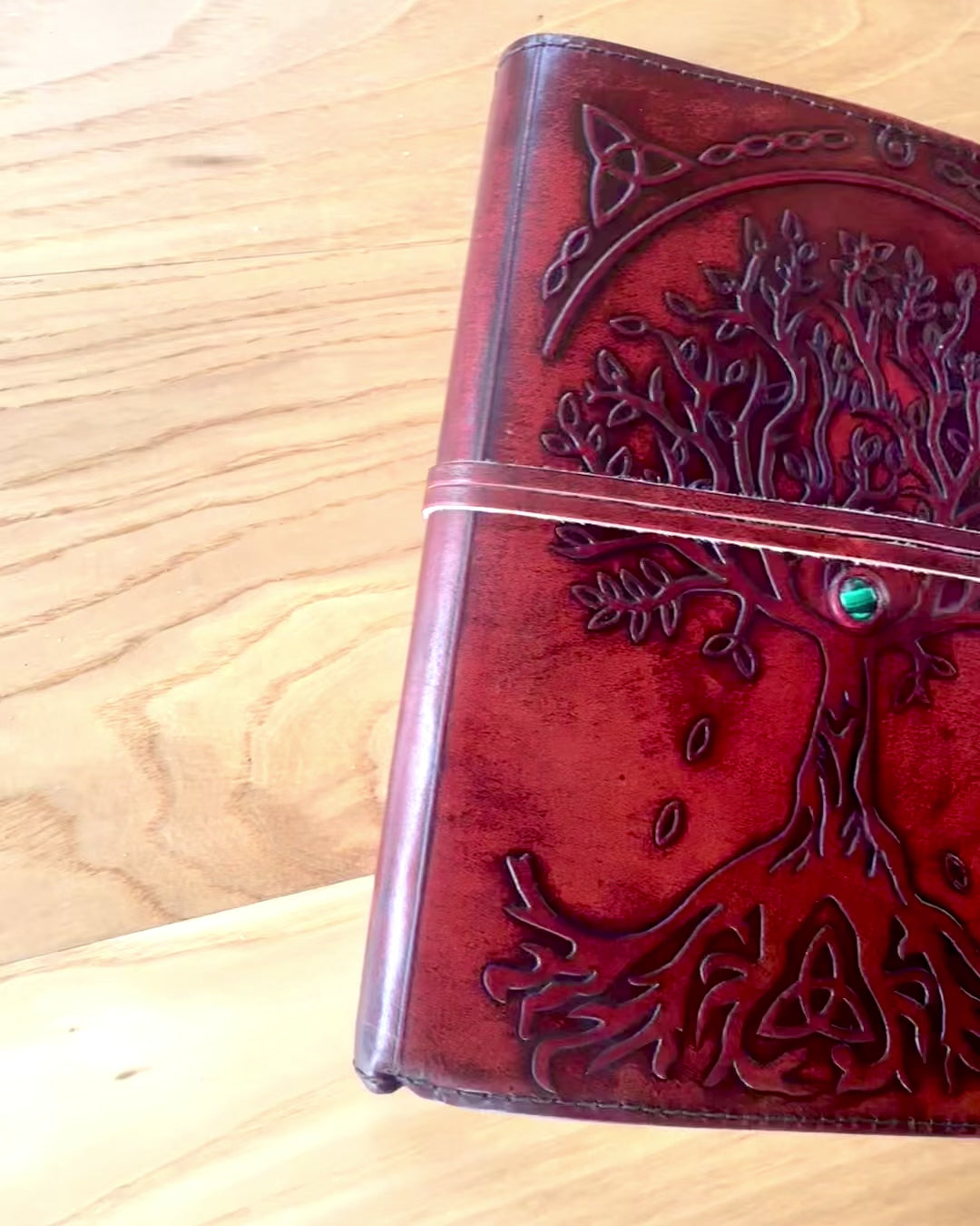 Cuaderno grande de cuero Árbol de la Vida – 20x16x2 cm