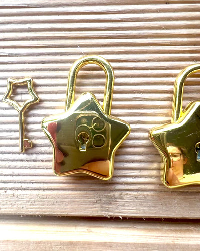 2 Mini Candados Estelares con Grabado – Protege Tus Sueños, personalizados para regalo, 2 variantes de color a elegir