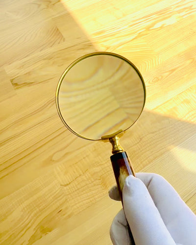 Lupa Retro Grande, posibilidad de personalización como regalo con grabado - variantes a elegir