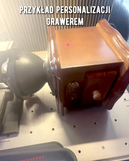 Molino de café retro "Vintage Café" de 27 cm de altura, con posibilidad de personalización con grabado para regalo