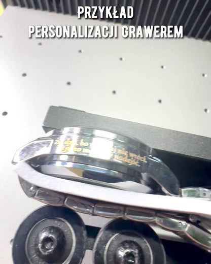 Reloj elegante para hombre KIMSDUN Prestige Mecanismo Transparente y Elegancia Deportiva, posibilidad de personalización con grabado