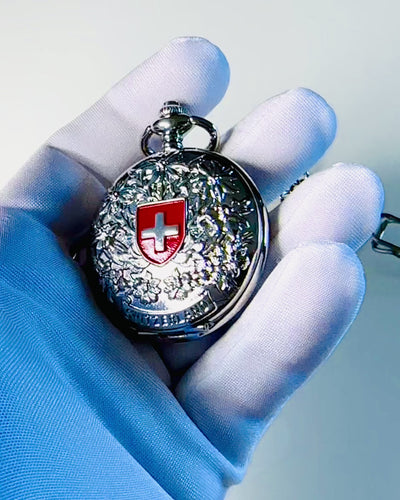 Reloj de Bolsillo "Heritage Helvetia" con Posibilidad de Grabado