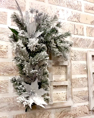 Marcos decorativos "Zimowy Blask" de 2 piezas para Navidad, posibilidad de personalización con grabado para regalo