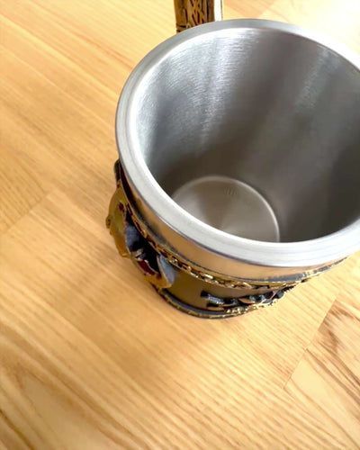 Karnawałowy Kufel Wojownika - 600 ml, 16 cm de altura, posibilidad de personalización con grabado para regalo