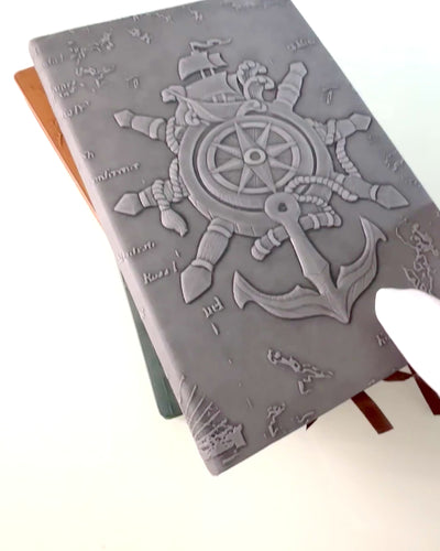Cuadernos con motivo náutico "Nautica" con opción de personalización mediante grabado, para regalo