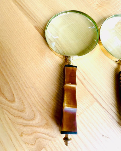 Lupa Retro Grande, posibilidad de personalización como regalo con grabado - variantes a elegir