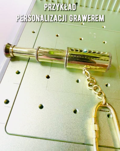 Telescopio de Bolsillo "Złota Przygoda" - llavero con opción de personalización