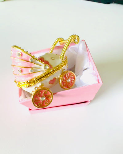 Pequeño Carrito de Cuento para joyas, tesoros - Elegancia Real, personalización con grabado