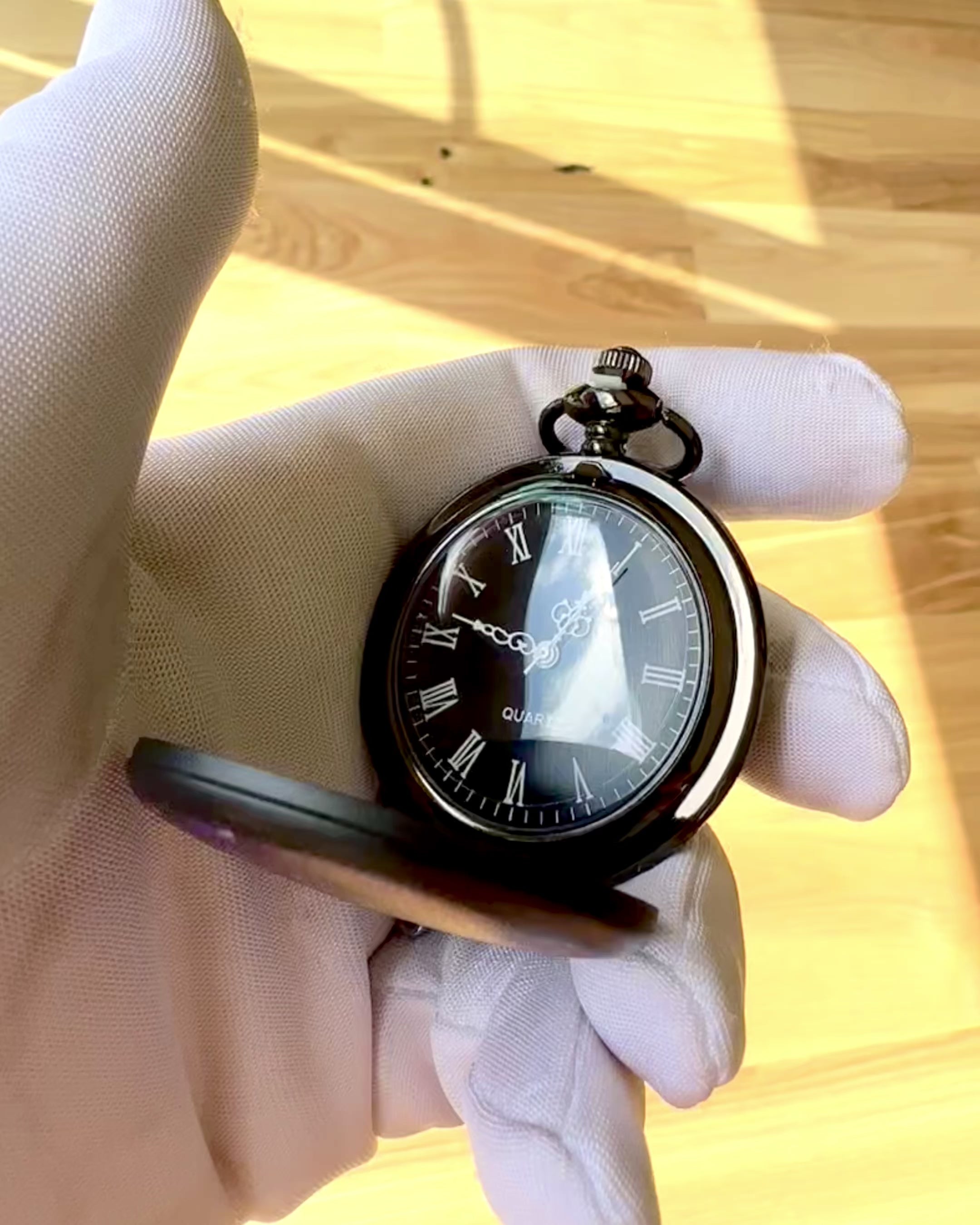 Reloj de Bolsillo "Galactic Vision" con Opción de Grabado, regalo personalizado