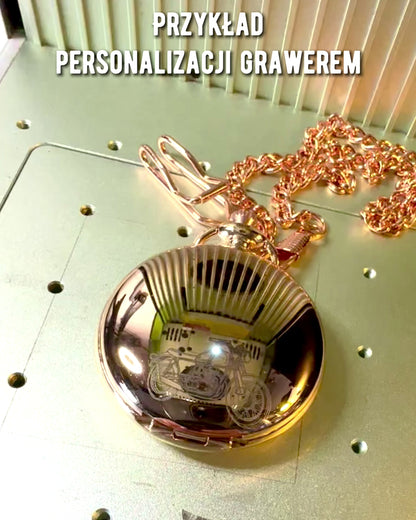 Reloj de Bolsillo en Estilo Clásico – Oro Rosa, Elegancia Vintage