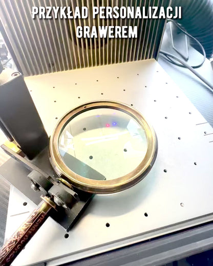 Lupa de Latón Navigator 1941 con Estuche de Cuero – Hecha a Mano, Premium, posibilidad de personalización para regalo