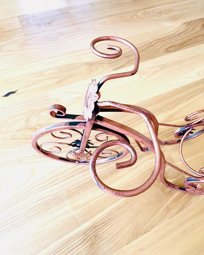 Soporte para Vino "WineCycle" en Forma de Bicicleta - posibilidad de personalización con grabado para regalo