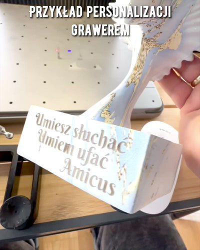 Figura Elegante de Alas de Ángel de 33 cm de altura – "Guardianes Alados", posibilidad de personalización con grabado para regalo, personalización, 3 variantes de color