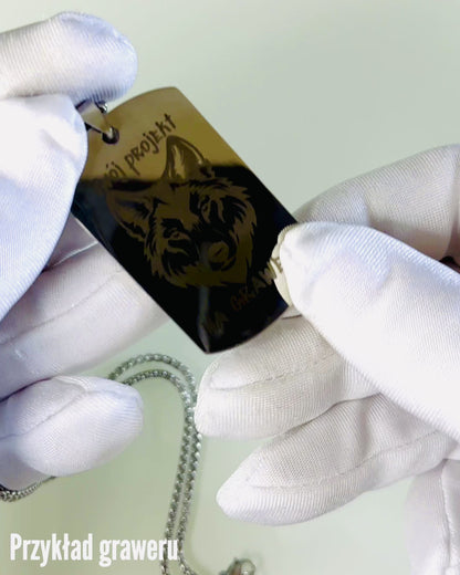 Brelok Militar ID "Placa de Identificación" de Acero Inoxidable – Grabado Personalizado