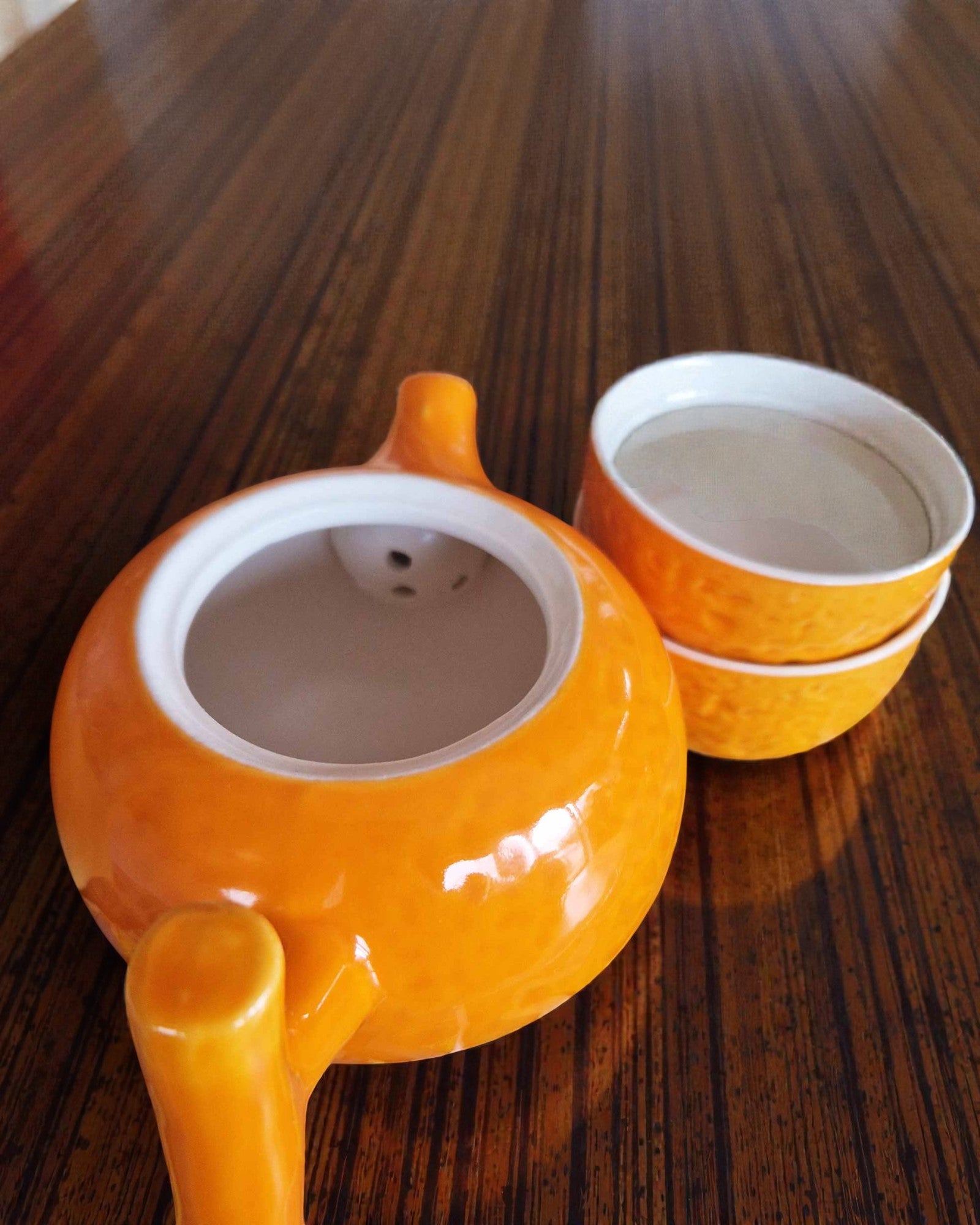 Naranja Jugosa – Juego de té con 4 tazas
