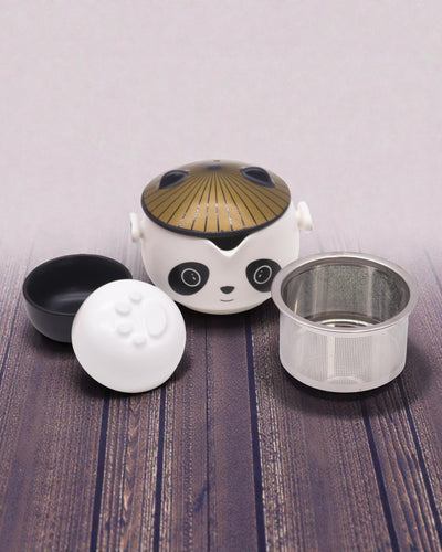 Panda – Set de té turístico con tapa y 2 tazas