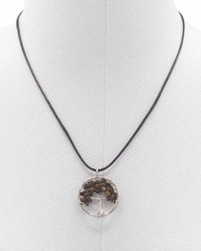 Collar Árbol de la Vida Protección y Confianza – Ojo de Tigre