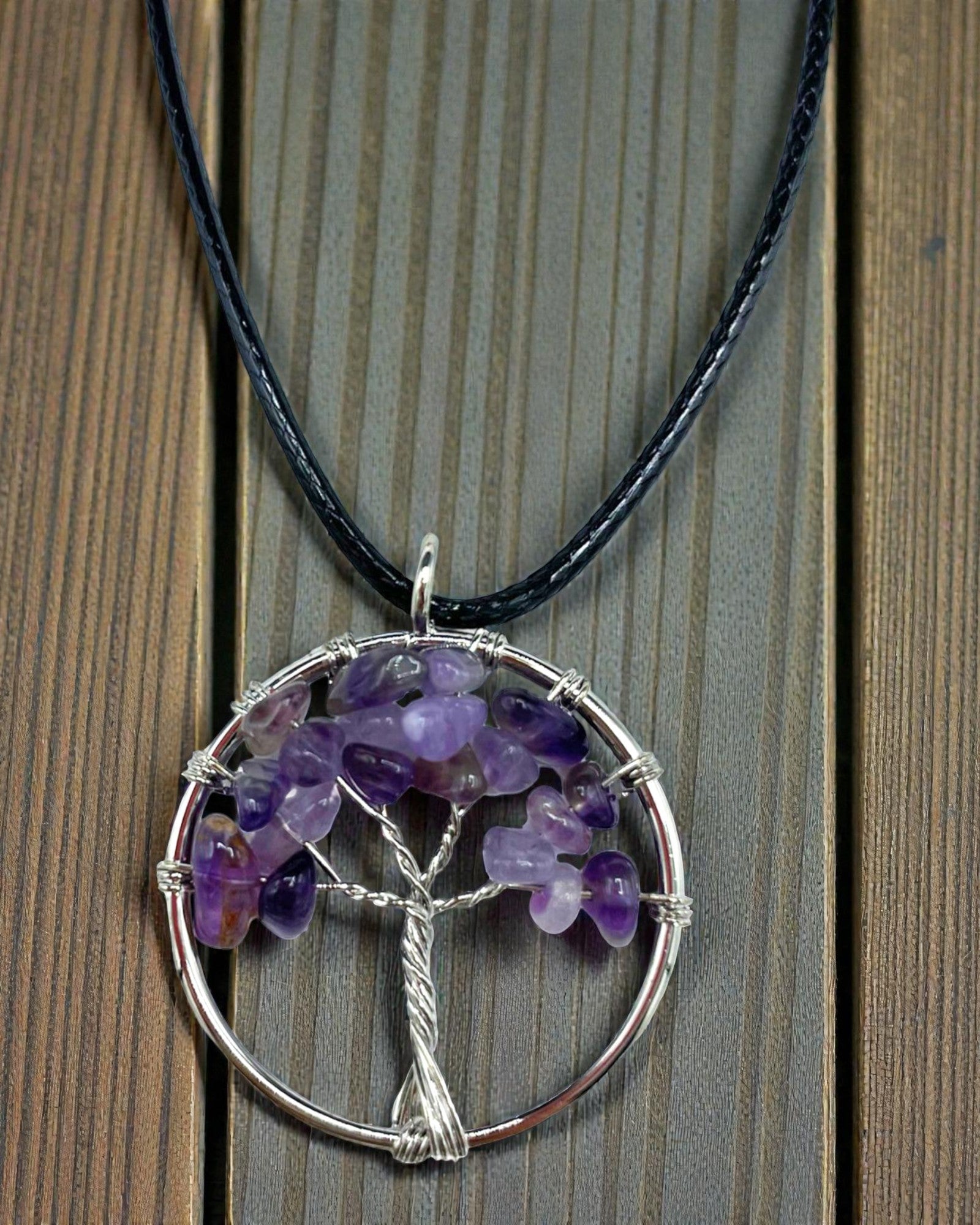 Collar Árbol de la Vida Paz del Alma – Amatista