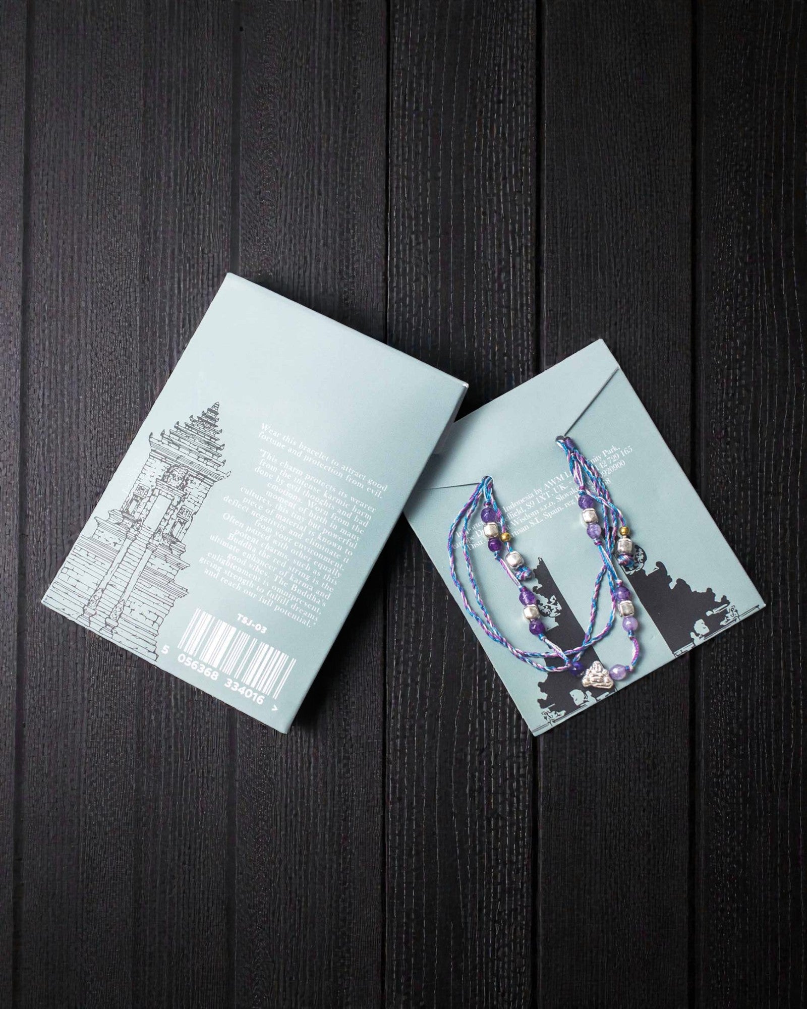 Pulsera de cuerda de templo Lucky Karma – Protección y felicidad