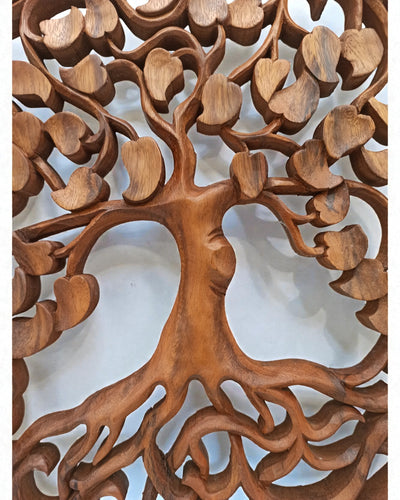 Panel decorativo de pared – Árbol de la Vida Corazones 40 cm