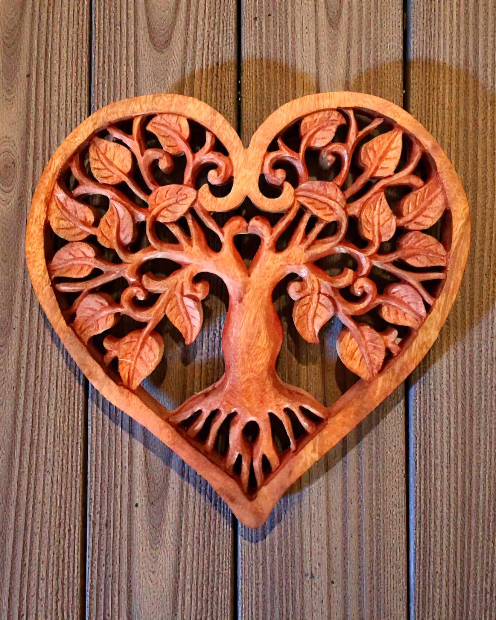 Panel decorativo de pared Corazón – Árbol de la Vida 30 cm